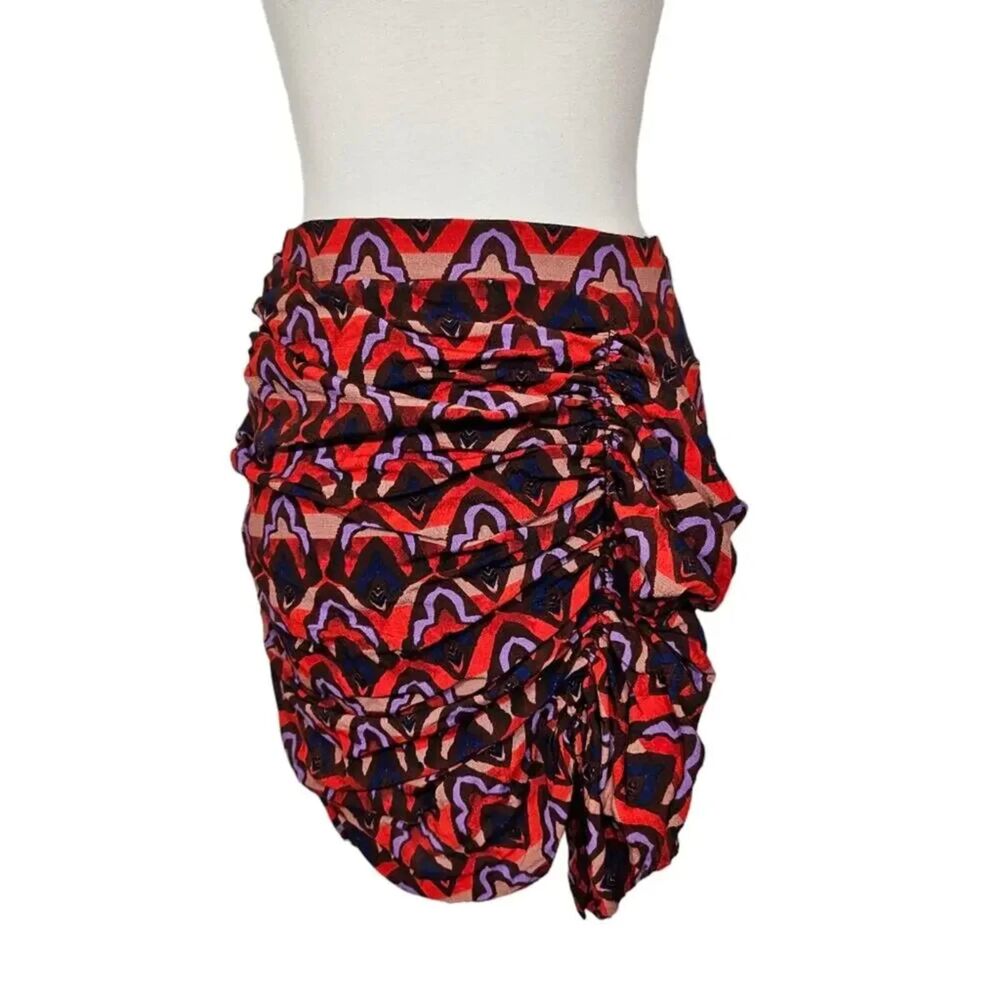 Dolan Ruched Ruffle Mini Skirt Small - Picture 3 of 7